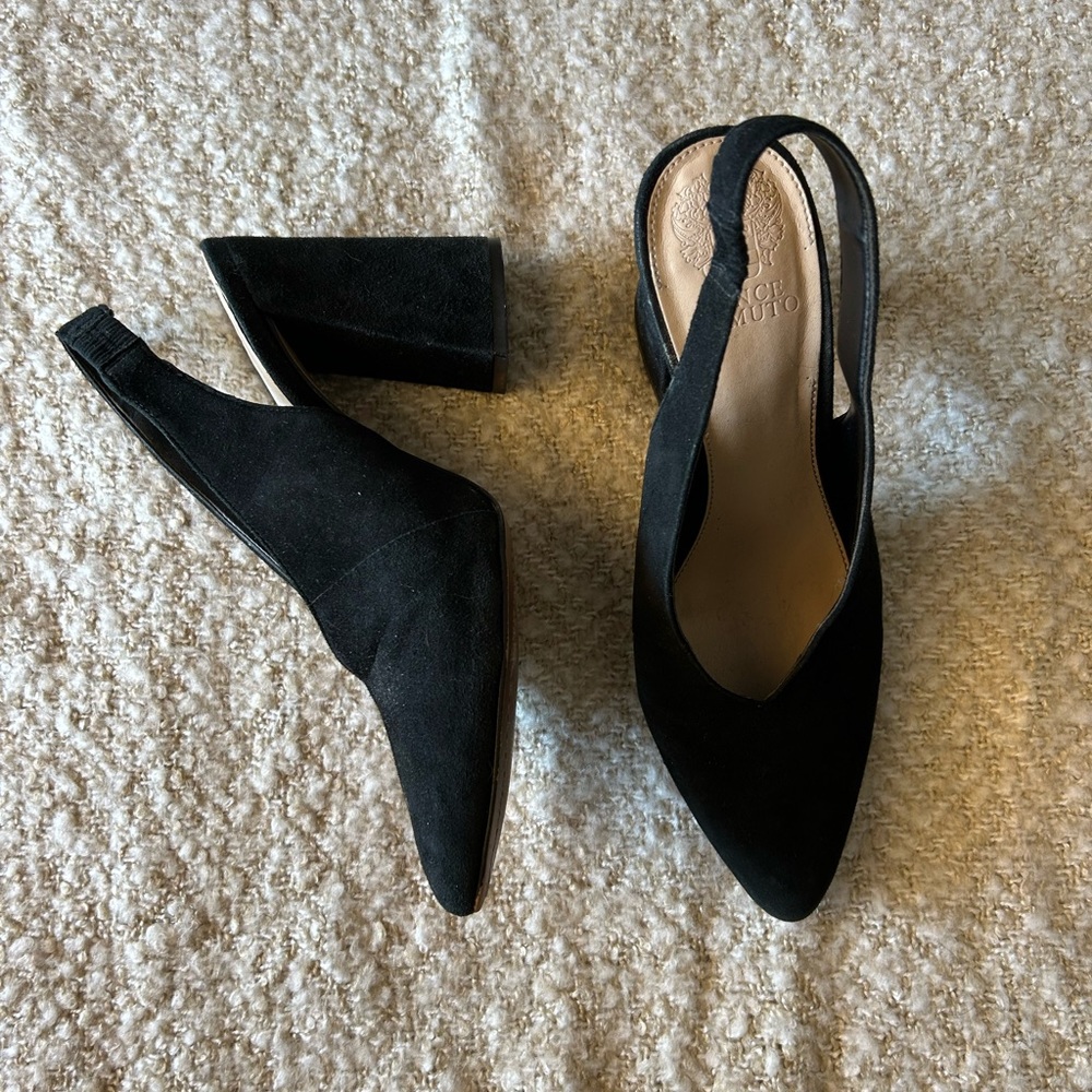 Vince Camuto Tashinta Slingback Heel in black - Size 9